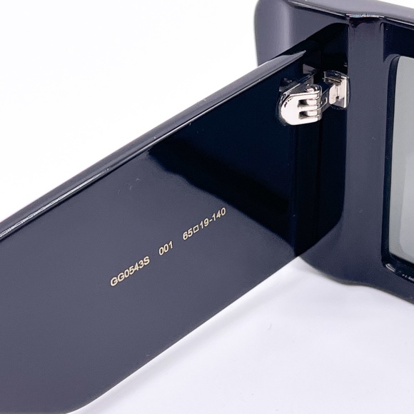 NEW GUCCI GG0543S 001 UNISEX SUNGLASSES GUCCI GG0543S BLACK OVERSIZE EYEWEAR - Picture 13 of 16
